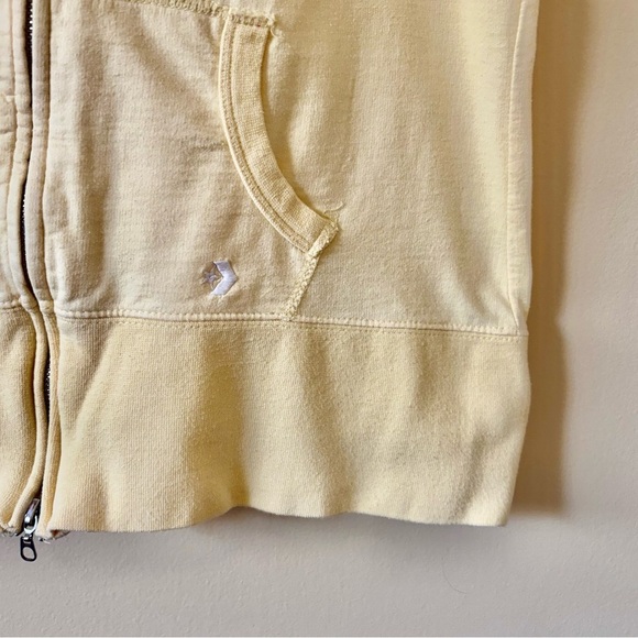 Converse Yellow Short Sleeve Hoodie - Picture 3 of 4